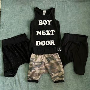 Boys Small Shop Bundle-Millie + Roo Shorts & Trilogy Design Tank 3/4T, 4/5T